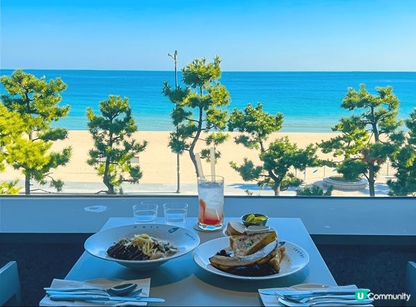釜山人氣海景Cafe holi lounge 正正對住松亭海...