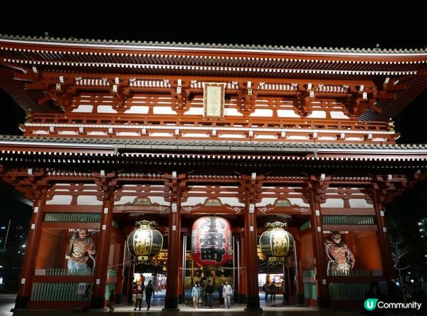 🇯🇵東京。夜遊淺草寺 雷門 x 夜櫻。