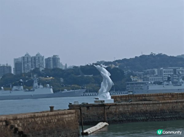 廈門最美的碼頭ー鼓浪嶼碼頭，沿海旁感受清爽的海風撲面，慢步下...