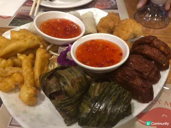 泰式小食拼盤，每樣試d先夠滋味滿足🥰