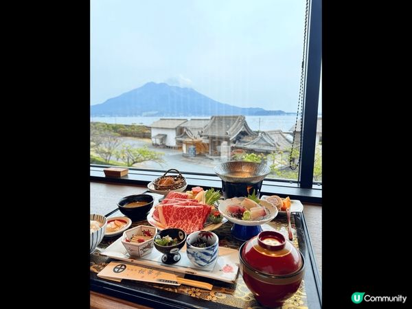 #1對住櫻島火山食和牛shabu shabu 