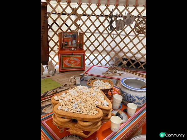 蒙古傳統小食 有唔少芝士製品 同埋馬奶酒 飲落去酸酸地 冇酒...