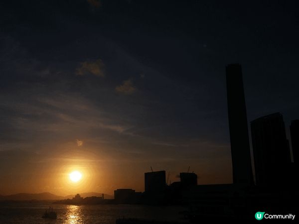 於尖沙咀海運觀點拍攝的夕陽
