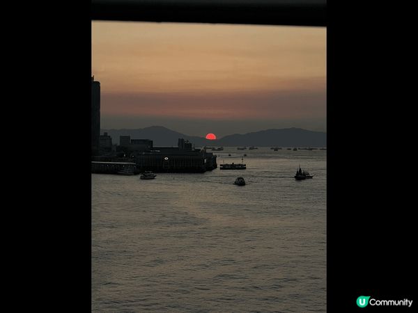 香港會展睇日落真係無得輸，仲要海景??????