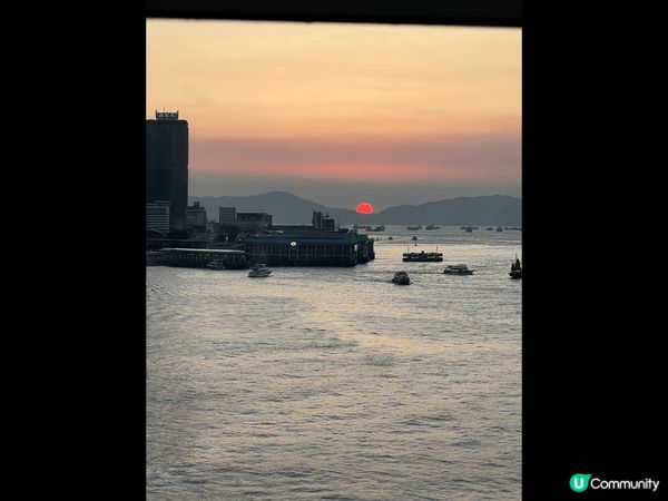 香港會展睇日落真係無得輸，仲要海景??????