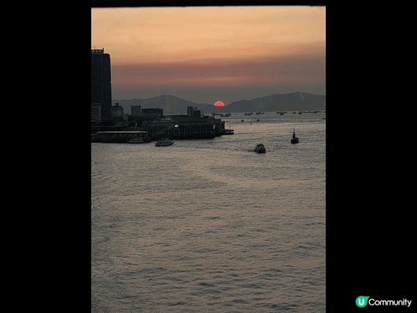 香港會展睇日落真係無得輸，仲要海景??????