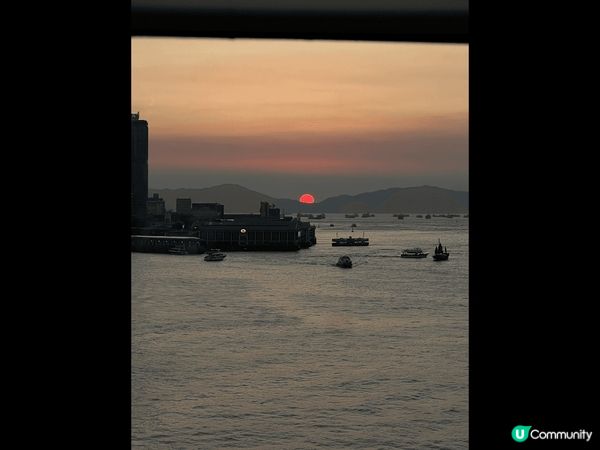 香港會展睇日落真係無得輸，仲要海景??????