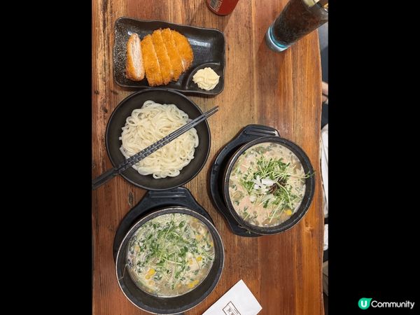 第一張來自於尖沙咀出名石碢烏冬。食落去烏冬彈牙，湯底濃郁。吉...