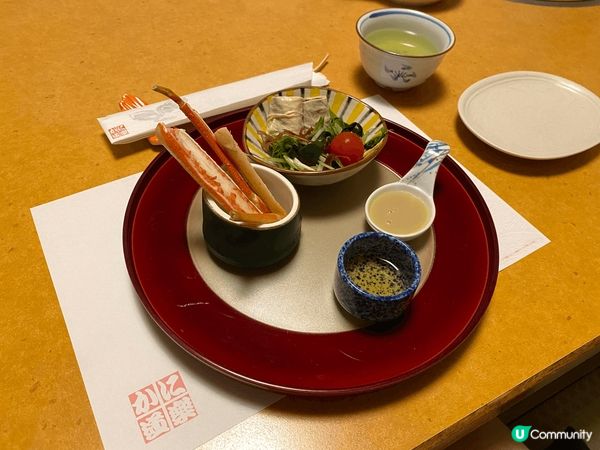 大阪必食蟹道樂，套餐有多款不同蟹肉料理，由刺身到最尾的主食和...