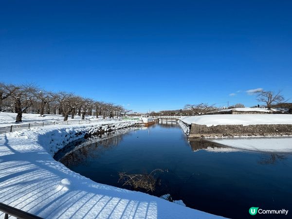 北海道函館五稜郭?冬日浪漫雪景之下可以漫涉五稜郭公園，呈現浪...