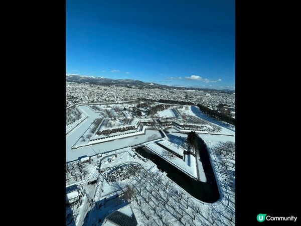 北海道函館五稜郭?冬日浪漫雪景之下可以漫涉五稜郭公園，呈現浪...