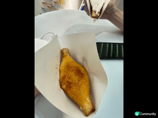 估唔到炸三文治咁好食，一?都唔油，生奶油好味，焦糖燉蛋上層金...