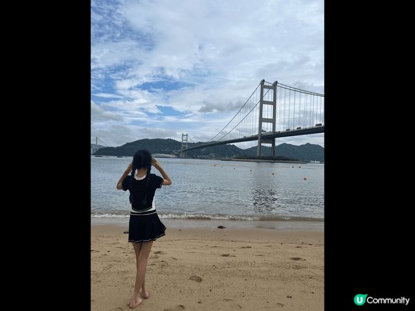 香港炎炎夏日，一定要去沙灘，馬灣沙灘一定岩，望住香港標誌性?...