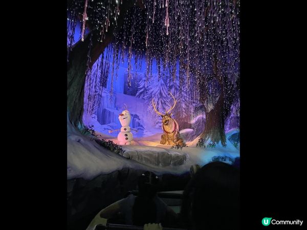 2023年11月落成的冰雪奇緣景點，有種進入冰雪世界的感覺
