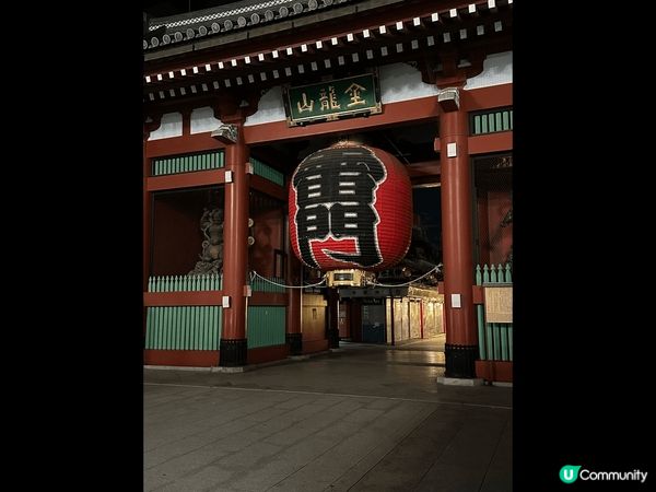 今次東京之旅住淺草附近，可以食完宵夜，影到很美的淺草寺