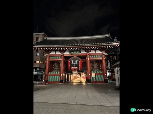 今次東京之旅住淺草附近，可以食完宵夜，影到很美的淺草寺