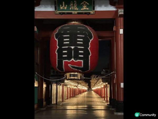 今次東京之旅住淺草附近，可以食完宵夜，影到很美的淺草寺