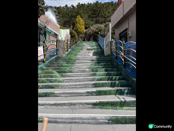 釜山的白淺灘文化村到處都是打卡點