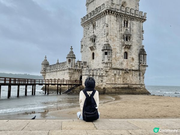 葡萄牙里斯本的貝倫塔。面向大海加上貝倫塔精緻的建築，如畫般令...