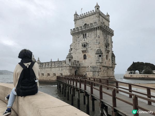 葡萄牙里斯本的貝倫塔。面向大海加上貝倫塔精緻的建築，如畫般令...