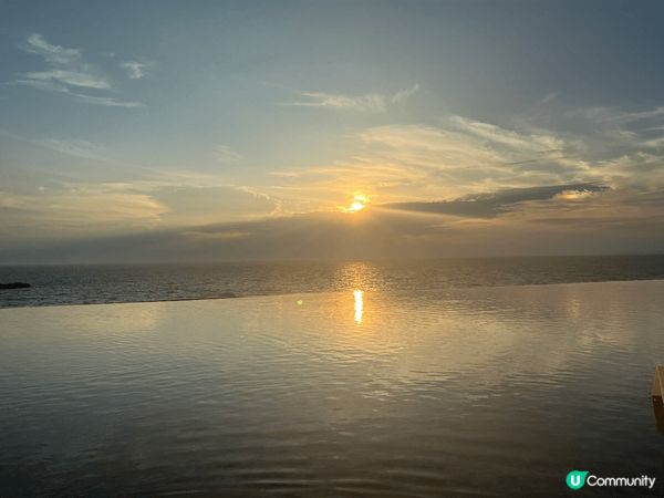 在白濱酒店房內對住個海睇住日落真係好靚