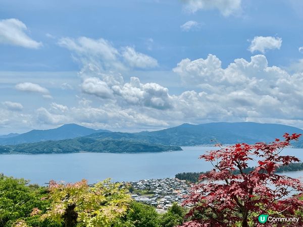 位於京都天橋立，景色優美，上落可以選擇坐吊車或纜車，飽覽天橋...