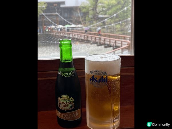 微雨的四月某一天, 上高地河童橋隔離的一間Cafe, 慢慢地...