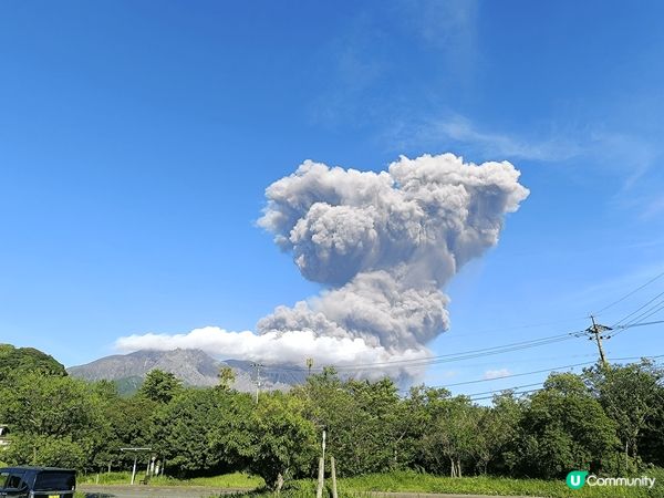 九州鹿兒島櫻島火山，如幸運可在櫻島近距離觀看火山爆發，非常壯...