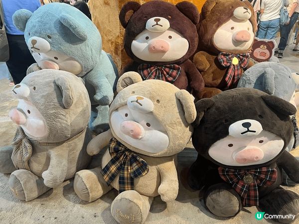 泰國商場見到不同造型的Lulu豬，十分可愛，即刻要同佢地打下...