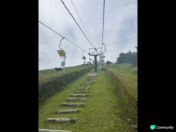 第一次單人纜車，淨係一張凳咩都無，雖然都安全，但都又驚又喜，...