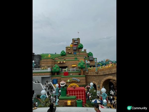 日本環球影城 Mario …當日好好天，係Mario 玩下食...