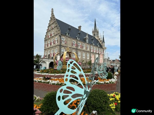 以上圖片展示了我和伴侶在日本九州的美好回憶，包括豪斯登堡城堡...