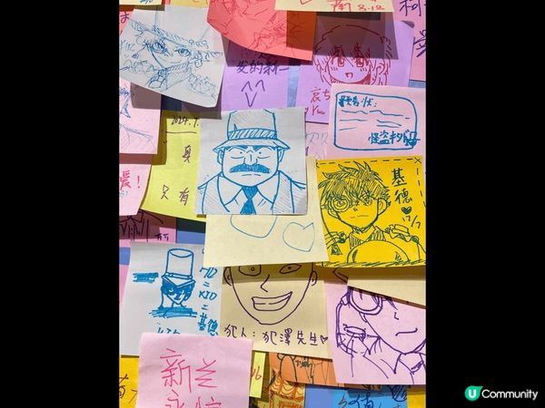 柯南迷必定不能錯過的柯南展覽，有好多高手用顏色筆就能畫得傳神...