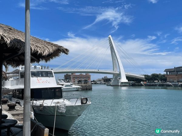 台灣漁人碼頭和情人橋 風景優美氣氛濃厚
