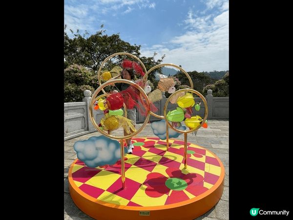 坐纜車遊覽天壇大佛及寶蓮寺，吃完齋菜後登上天壇上佛，參觀寶寶...