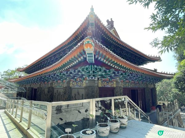坐纜車遊覽天壇大佛及寶蓮寺，吃完齋菜後登上天壇上佛，參觀寶寶...