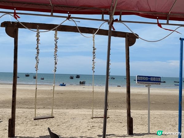 海天一色，藍天碧海，咸咸的風，咸咸的思念！向幸福快樂進發！
