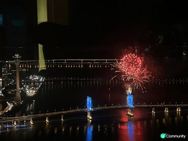 可以近距離看到澳門煙花，而且消費不貴，來回澳門也很接近。