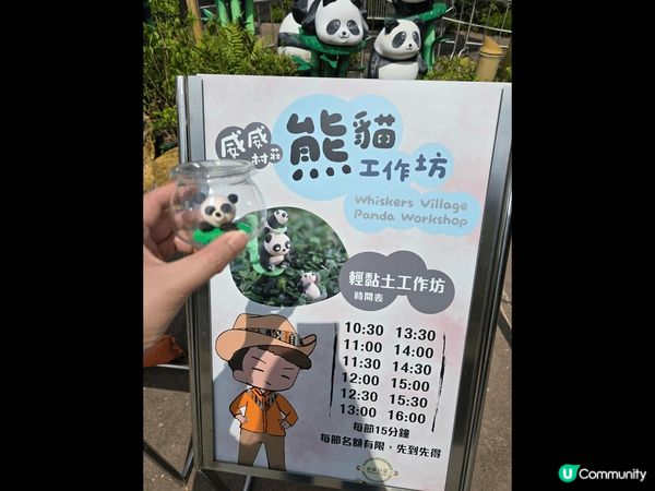 可惜熊貓休館。因爸爸媽媽努力要飼養小生命。希望龍風胎熊貓BB...