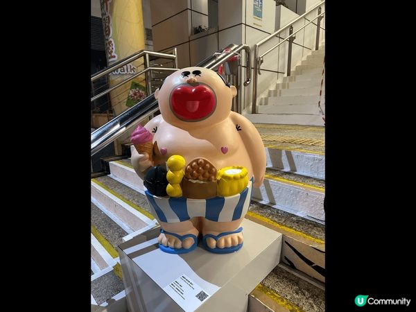 尖沙咀柏麗大道，有好多本地漫畫家公仔可以打卡，打完卡行完九龍...