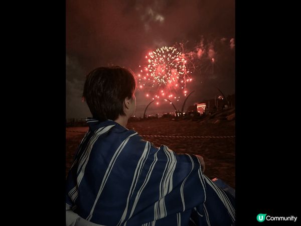 熱海花火大會，一年四季都有。而且落雨都會照舉行，地點算方便旅...