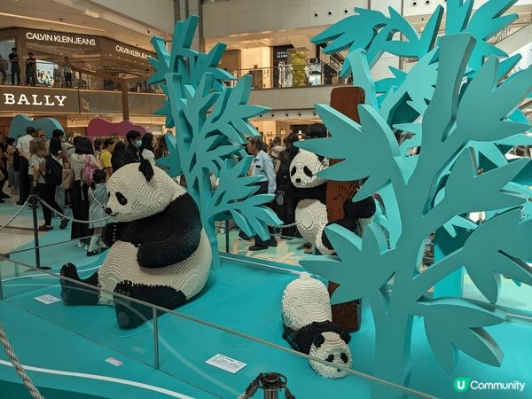 沙田新城市廣場打卡熱點，lego砌成的清明上河圖，熊貓，兵馬...