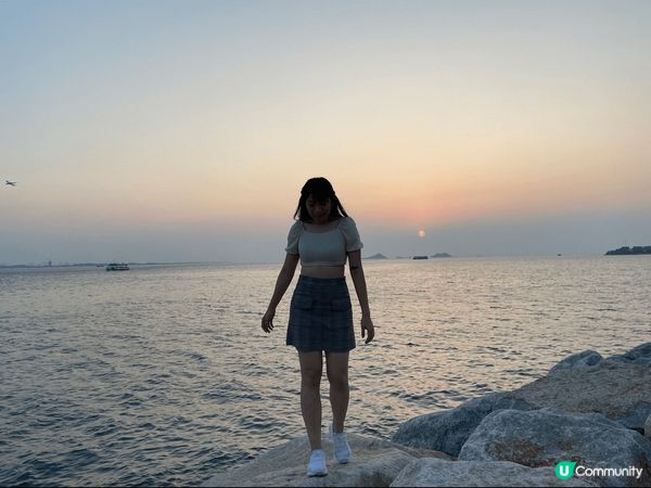 週末去屯門踩單車，去到志和街，剛好日落?? 超級靚！ 單車路...