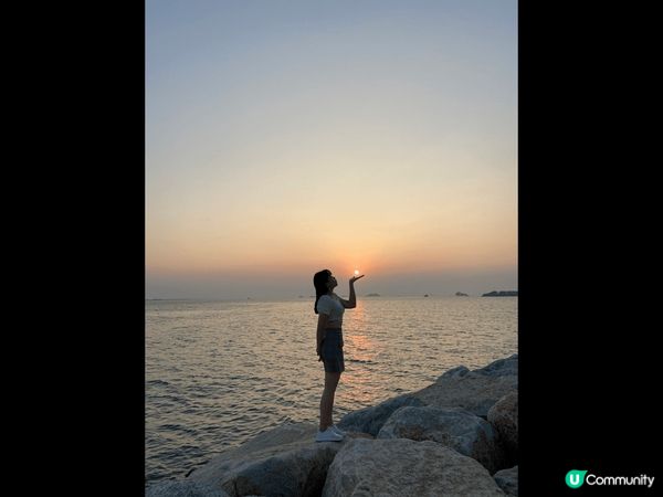 週末去屯門踩單車，去到志和街，剛好日落?? 超級靚！ 單車路...