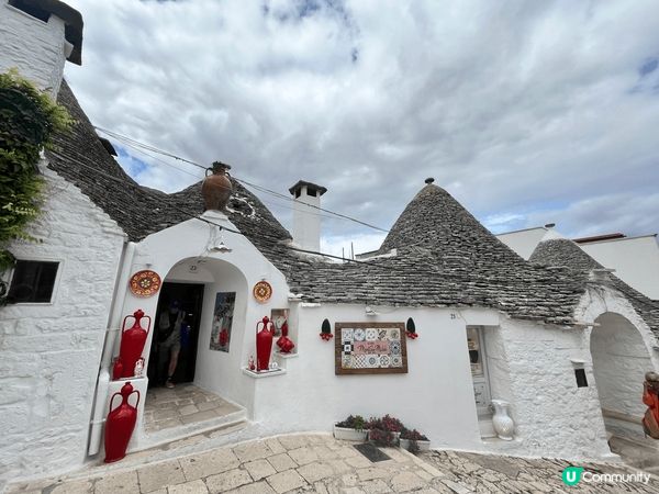 可愛的蘑菇村Alberobello, 位於意大利的南部的Pu...