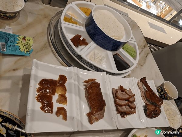 深圳萬象城羲和京致，片皮鴨好好食，麵皮夠薄，仲有八寶盒岩曬打...