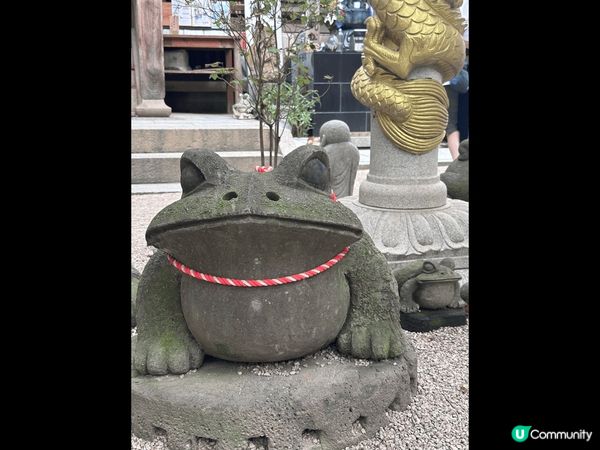 日本神社，喜歡這個景點因為青蛙很可愛，而且那裏會有很多風鈴，...