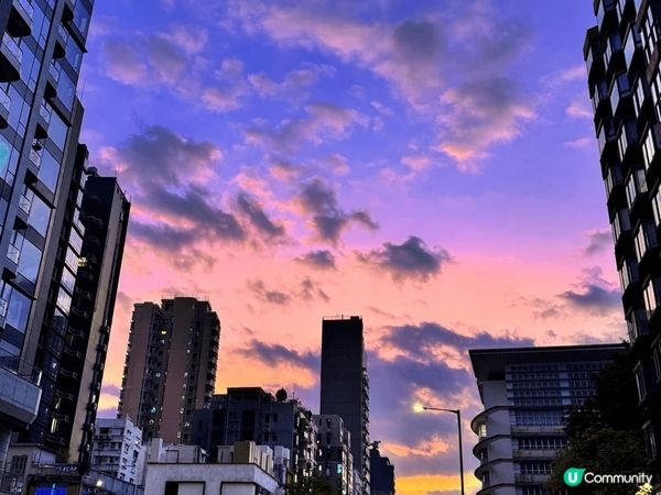 放工見到的景色，感恩天還未黑，可以繼續前行