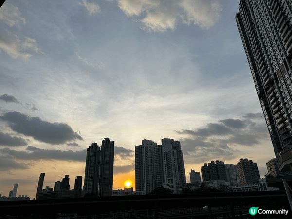 放工見到的景色，感恩天還未黑，可以繼續前行