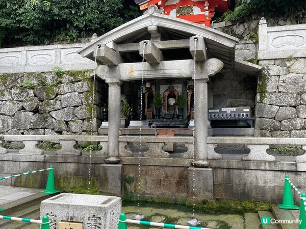 京都清水寺音羽之瀧,據傳在此喝下泉水可以祈求願望實現!,京都...